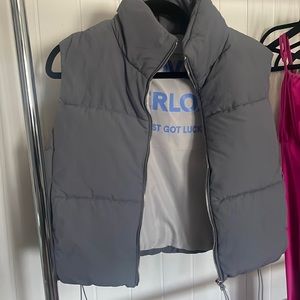 Gray Puffer vest